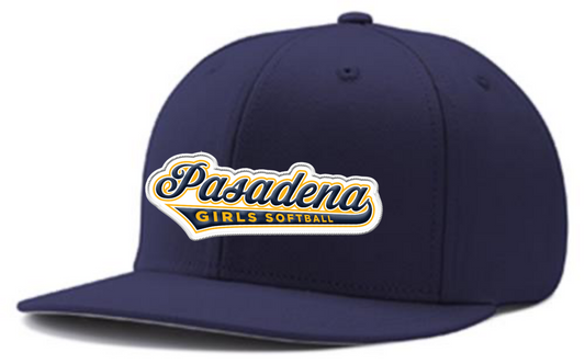 Navy Hat: Embroidered "Pasadena" Logo