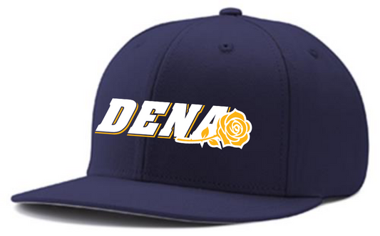 Navy Hat: White Dena Logo