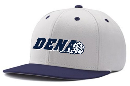 White/Navy Hat: Navy w/ White DENA Logo