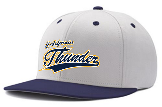 White/Navy Hat: Navy w/ Gold "Thunder" Logo
