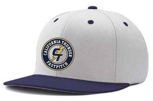 White/Navy Hat: Circle Logo