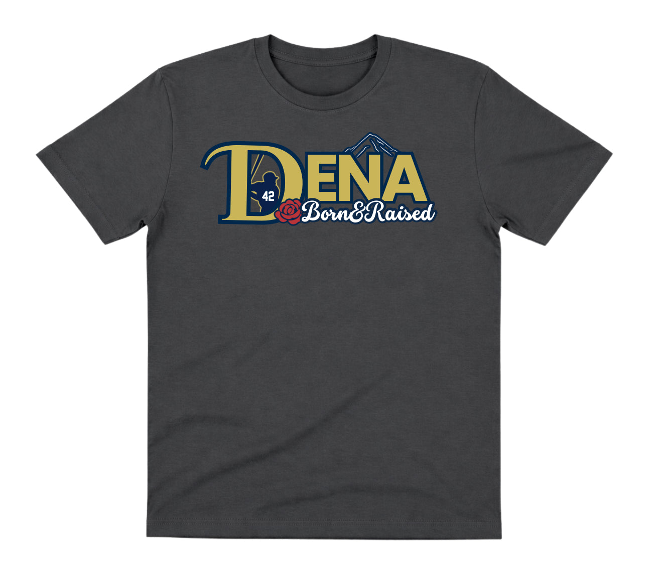Dena Charcoal Dry Fit Shirt: Born & Raised