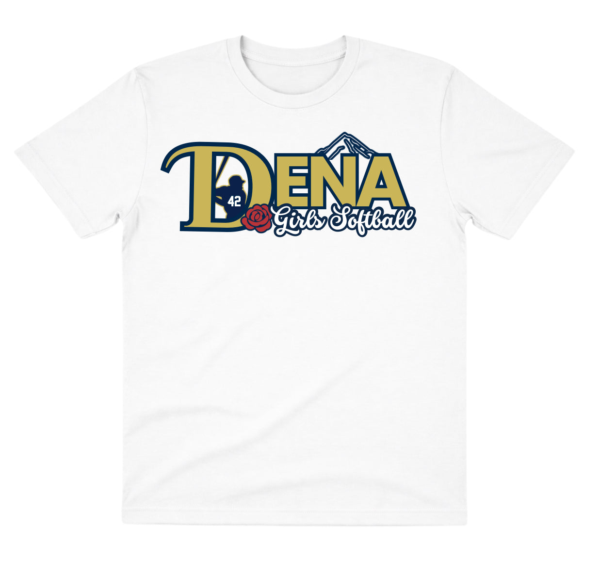 Dena White Shirt: Girls Softball