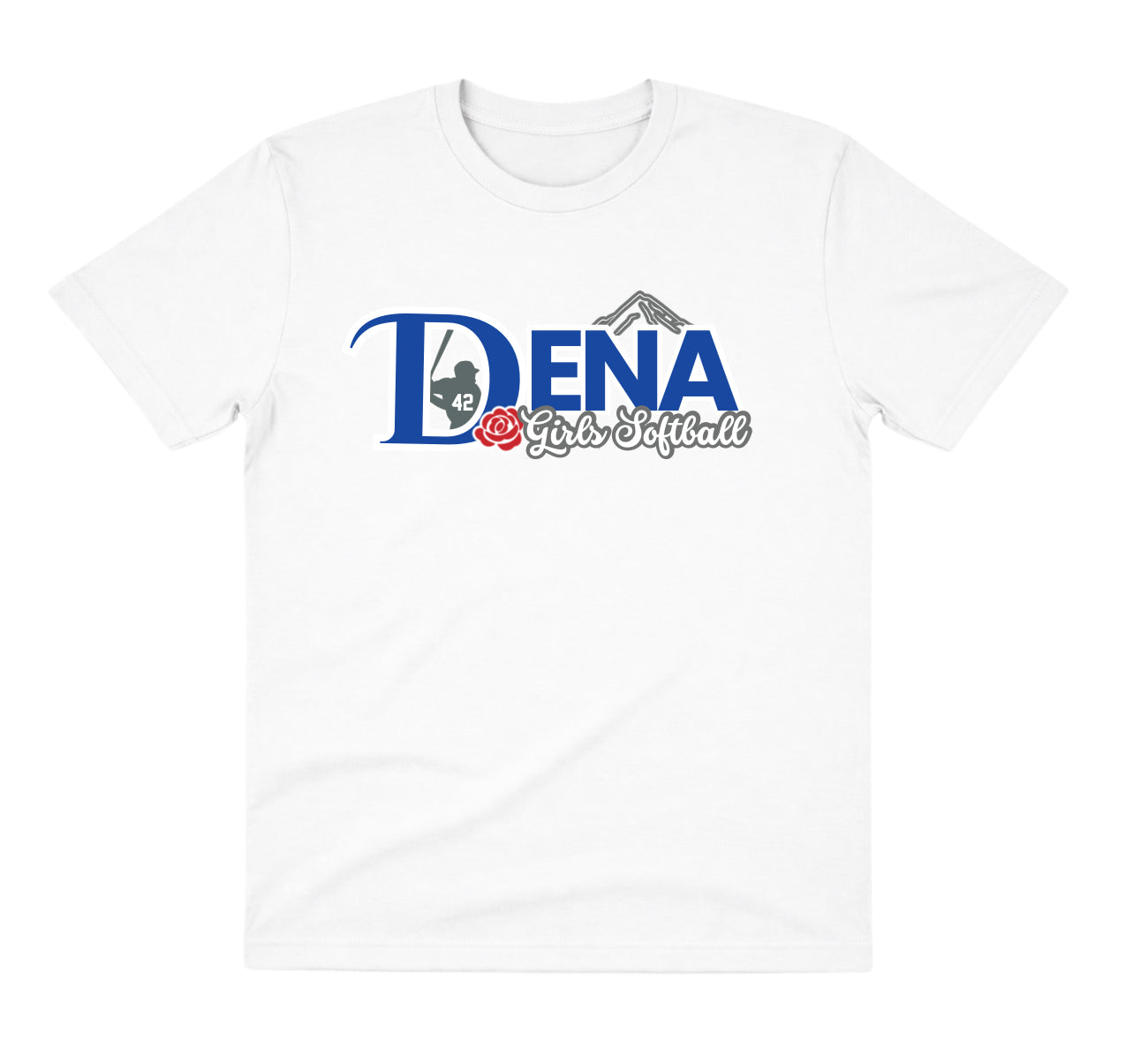Dena White Shirt: Girls Softball
