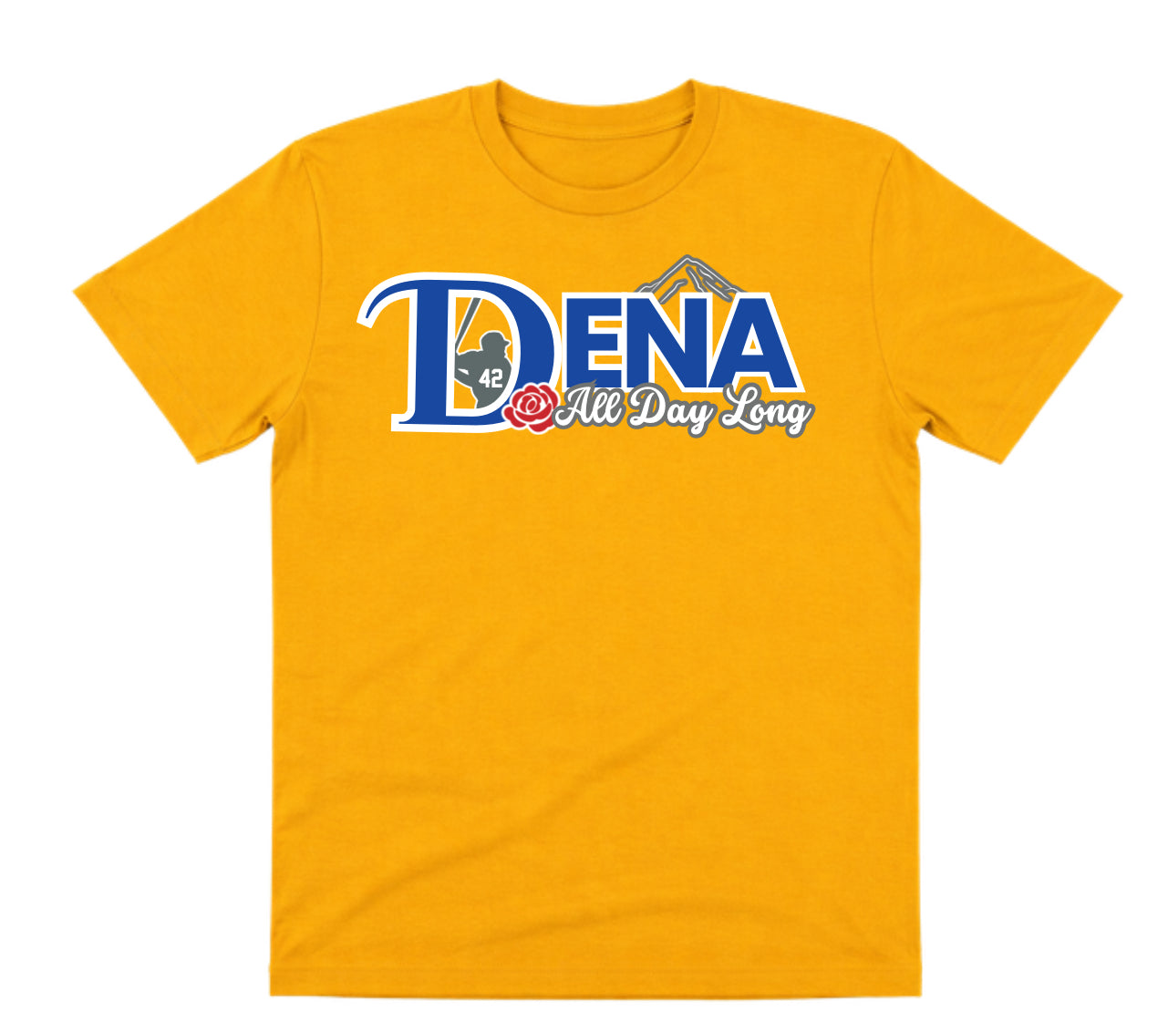 Dena Gold Shirt: All Day Long