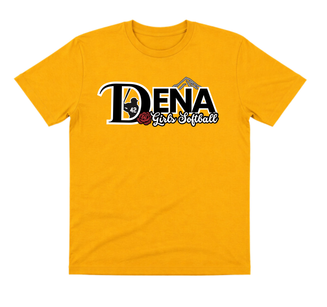 Dena Gold Shirt: Girls Softball