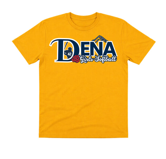 Dena Gold Shirt: Girls Softball