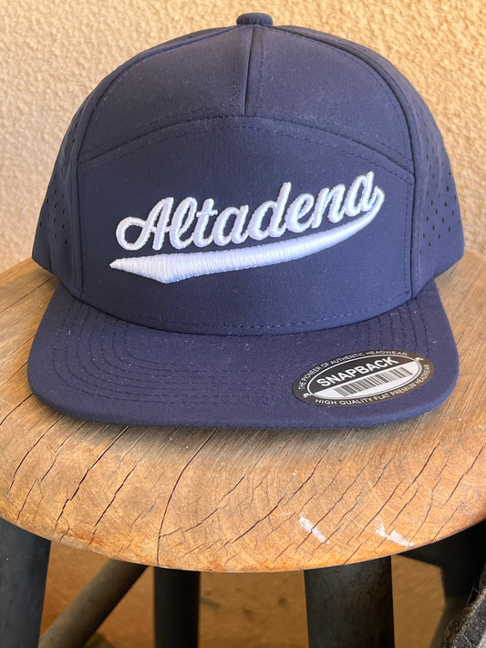 ABA Snapback Hat | Navy (Logo: White Altadena)