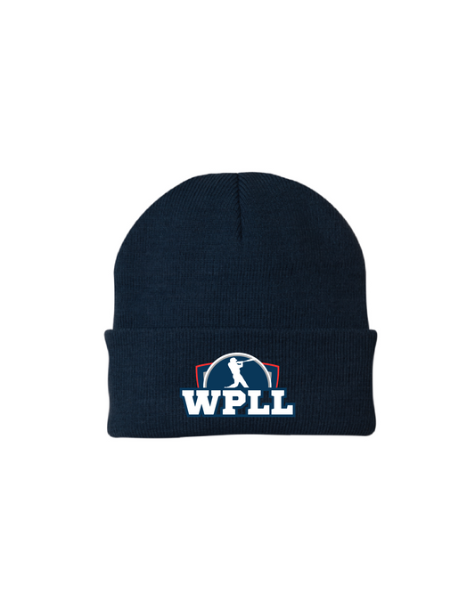 Navy Beanie: WPLL Logo