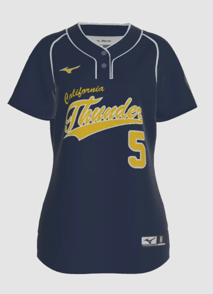 MIZUNO Cal Thunder Showcase Jerseys (White/Navy/Gold)