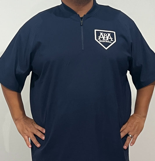 ABA New Era Batting Cage 1/4 Zip-Left Chest Plate Logo