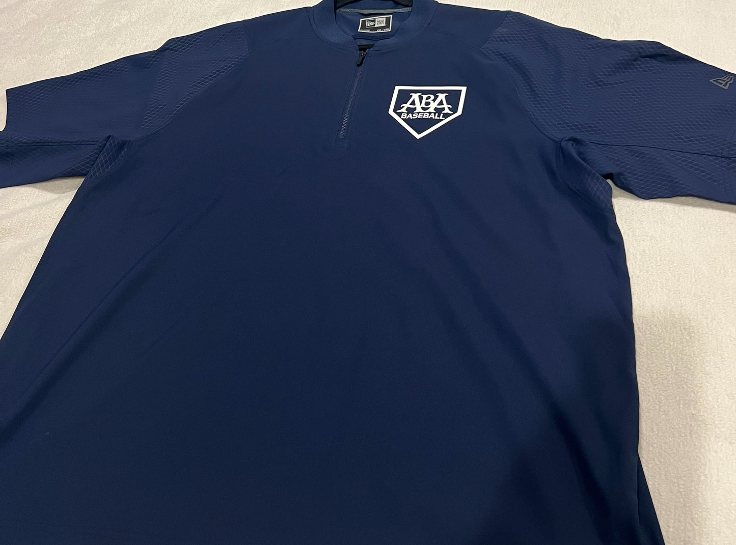 ABA New Era Batting Cage 1/4 Zip-Left Chest Plate Logo