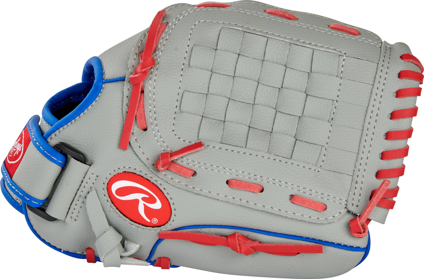 Players Series Youth Tball/Baseball Gloves, Gray/Red, 11.5 Inch, Left Hand Throw