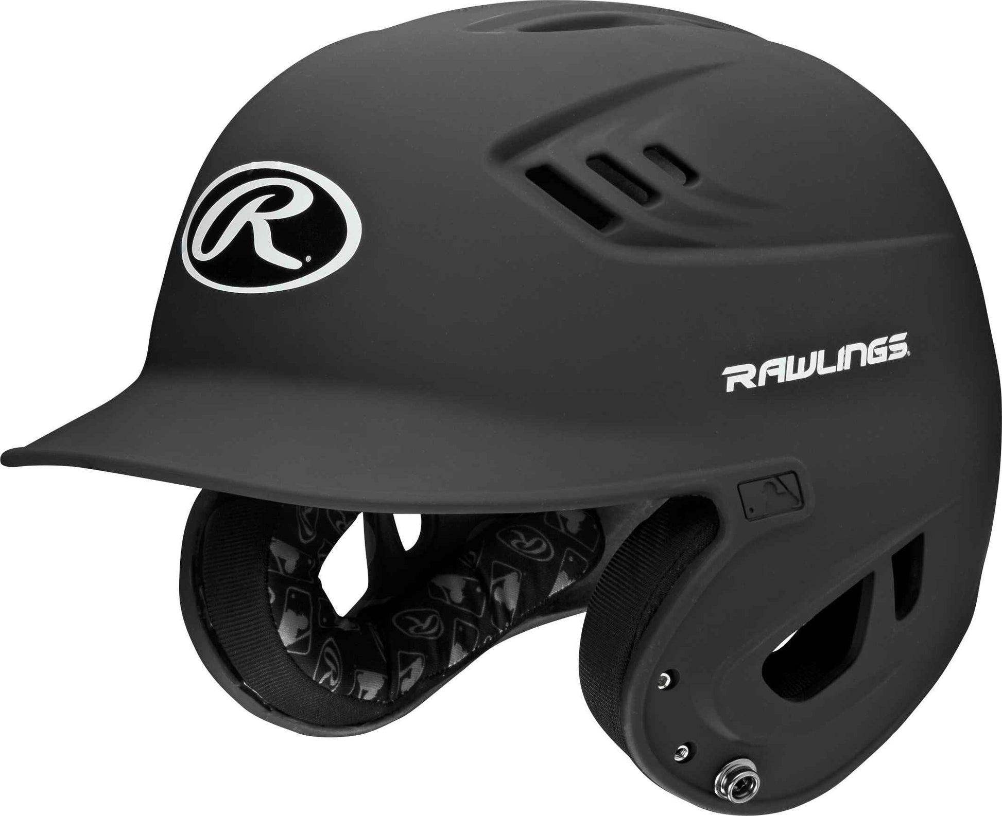 R16 Matte Batting Helmet - Senior | Matte Black | SENIOR