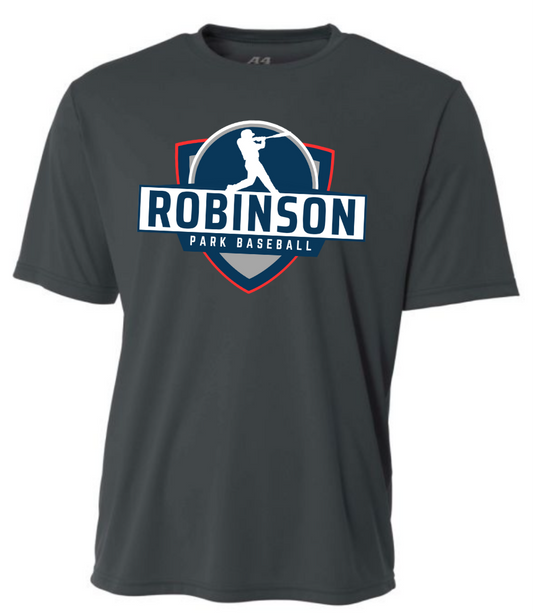 Adult Charcoal Dri Fit: Robinson Park Logo