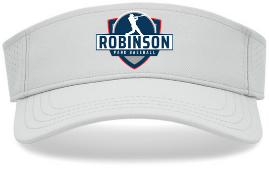 White Visor: Robinson Park Logo