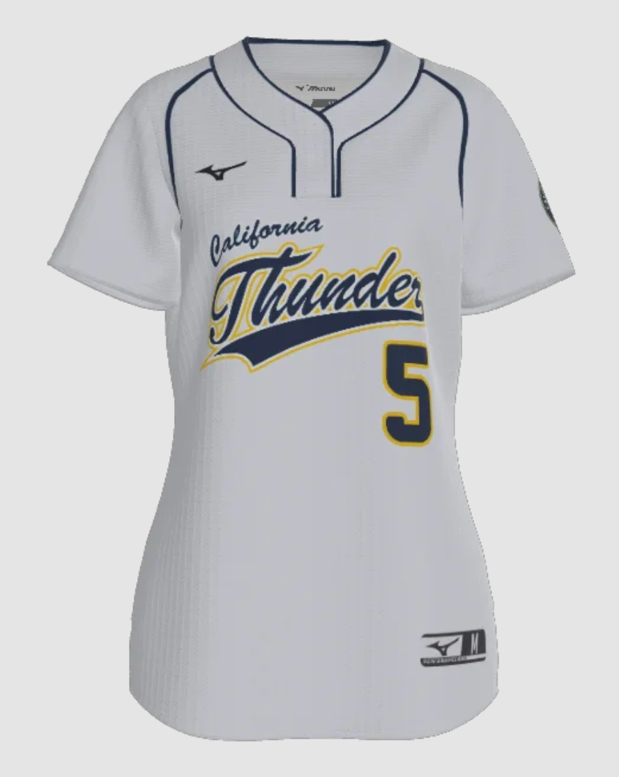 MIZUNO Cal Thunder Showcase Jerseys (White/Navy/Gold)