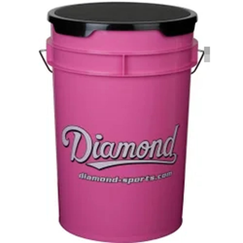 Empty 6-Gallon Ball Bucket with Padded Lid, Multiple Colors