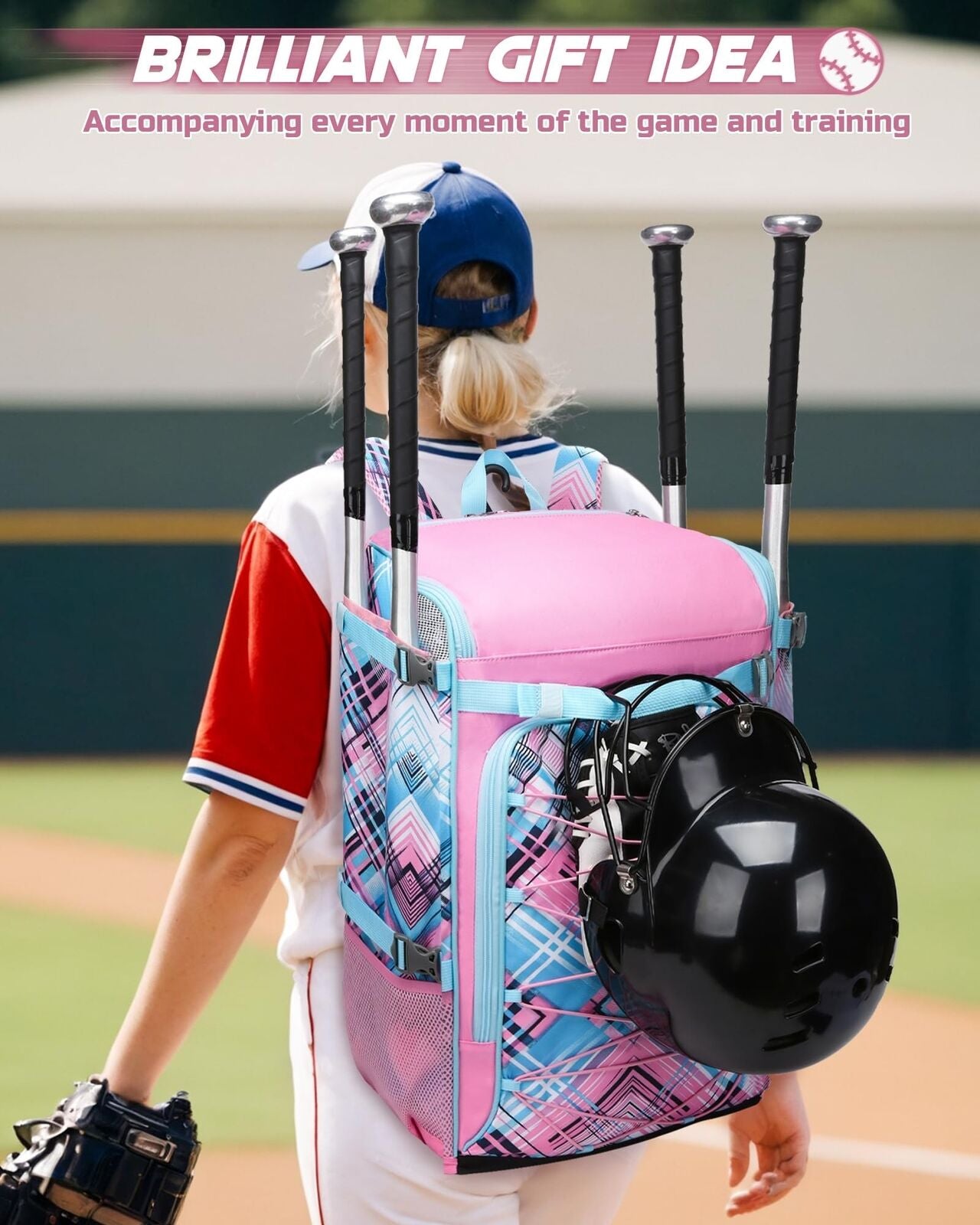 Catcher Bag for Catcher Gear Set Baseball Softball Catcher Backpack for Helme...