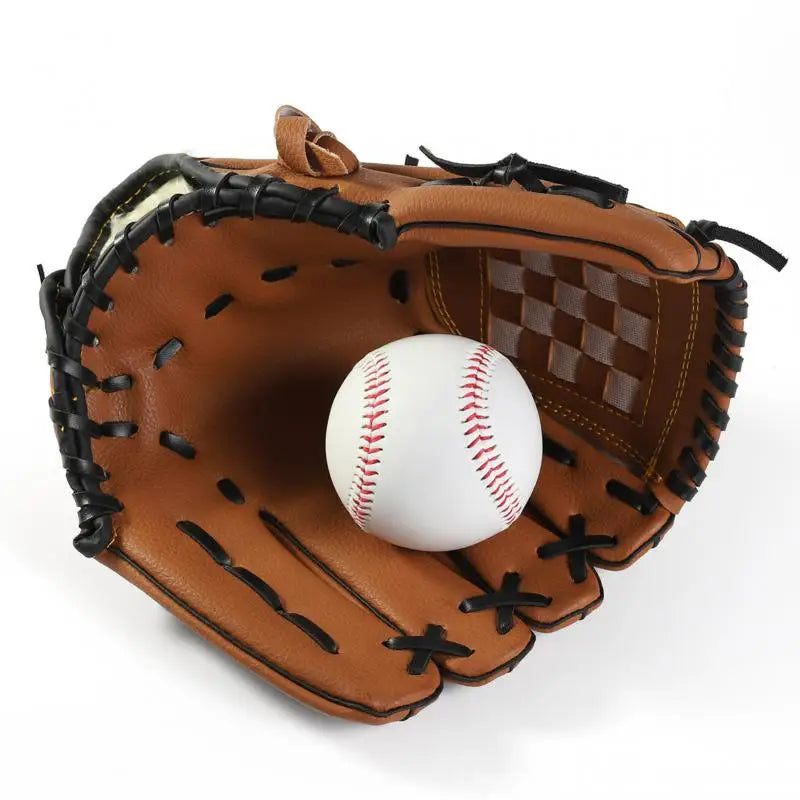 Outdoor Sport Baseball Glove Softball Practice Equipment Size 9.5/10.5/11.5/12.5 Left Hand for Kids/Adults Man Woman Training