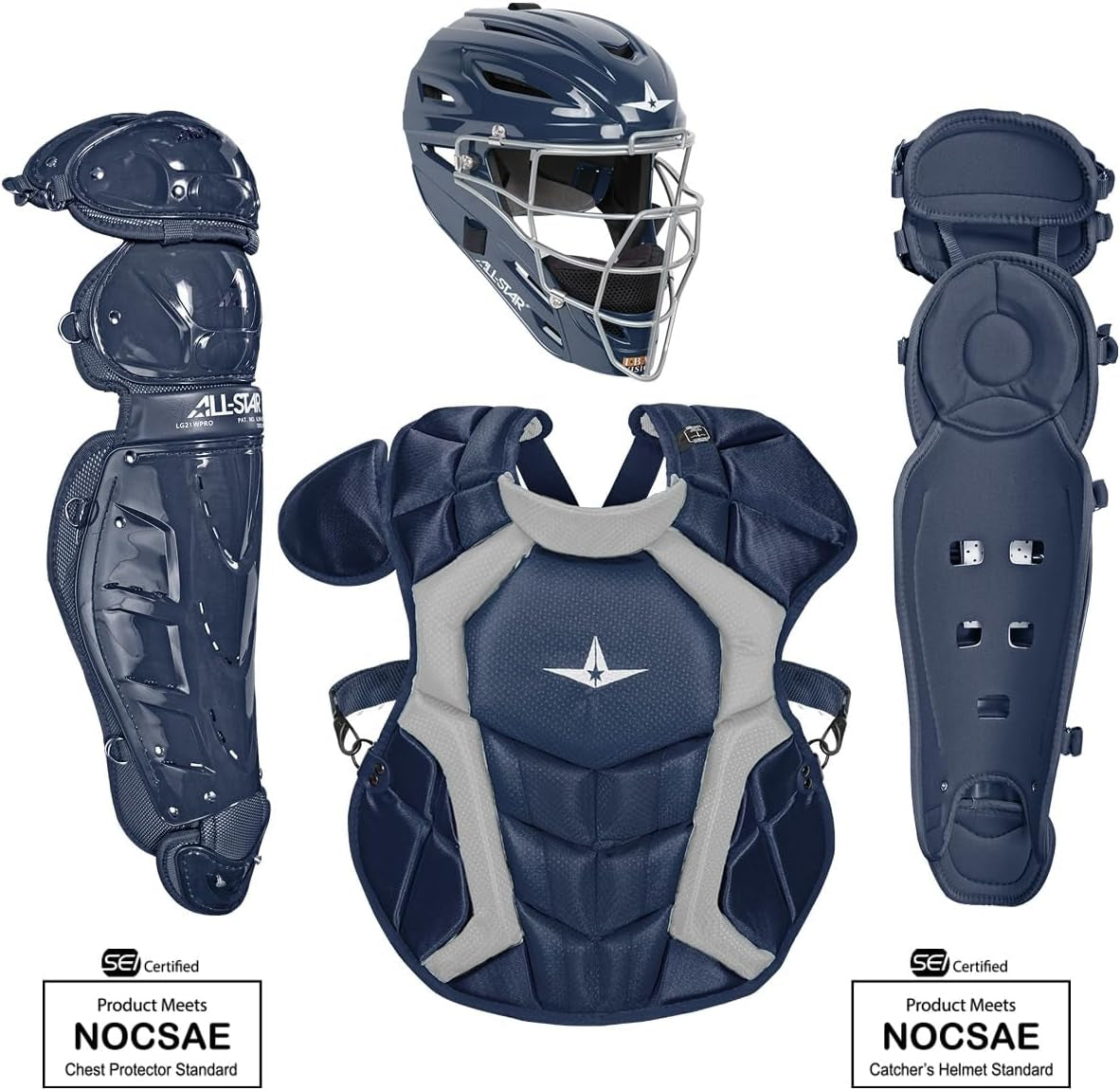 Certified NOCSAE Classic Professional Catcher'S Kit