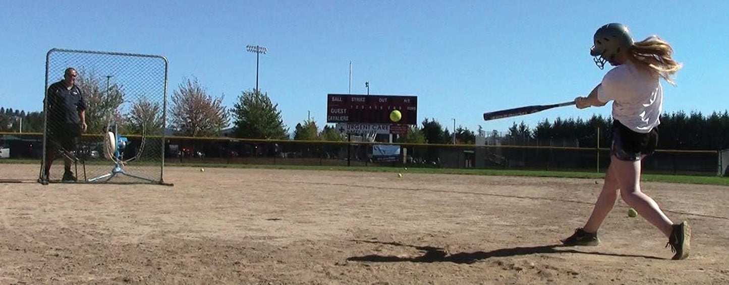 BP1 Softball Only Pitching Machine — Throws Softballs up to 70 Mph from a Realistic Delivery Height.