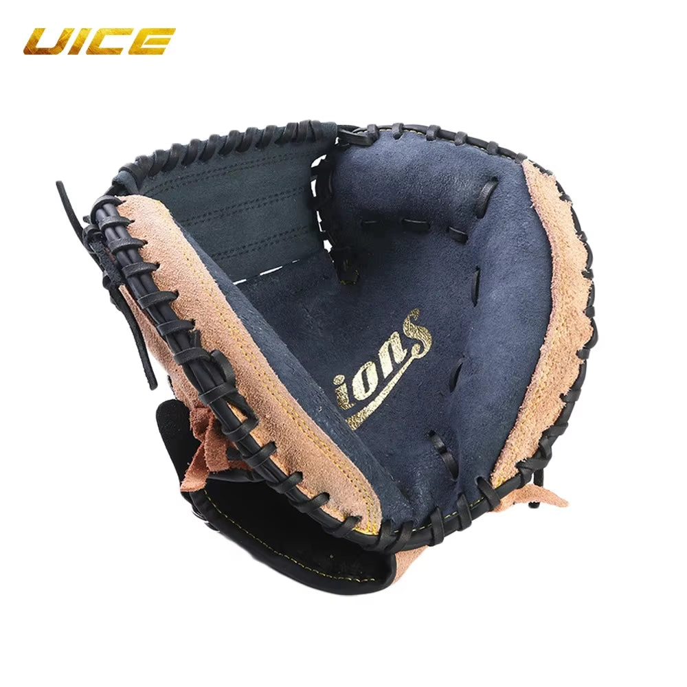 Baseball Glove Outdoor Sports Leather Baseball Catcher Glove Softball Practice Equipment Size 12.5 Left Hand for Adult Training